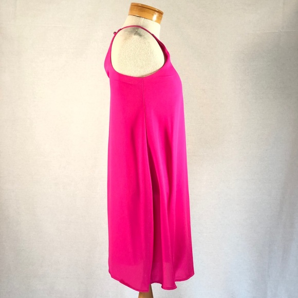 Everly Hot Pink Barbie Core Sleeveless Trapeze Dress XS - Picture 4 of 10